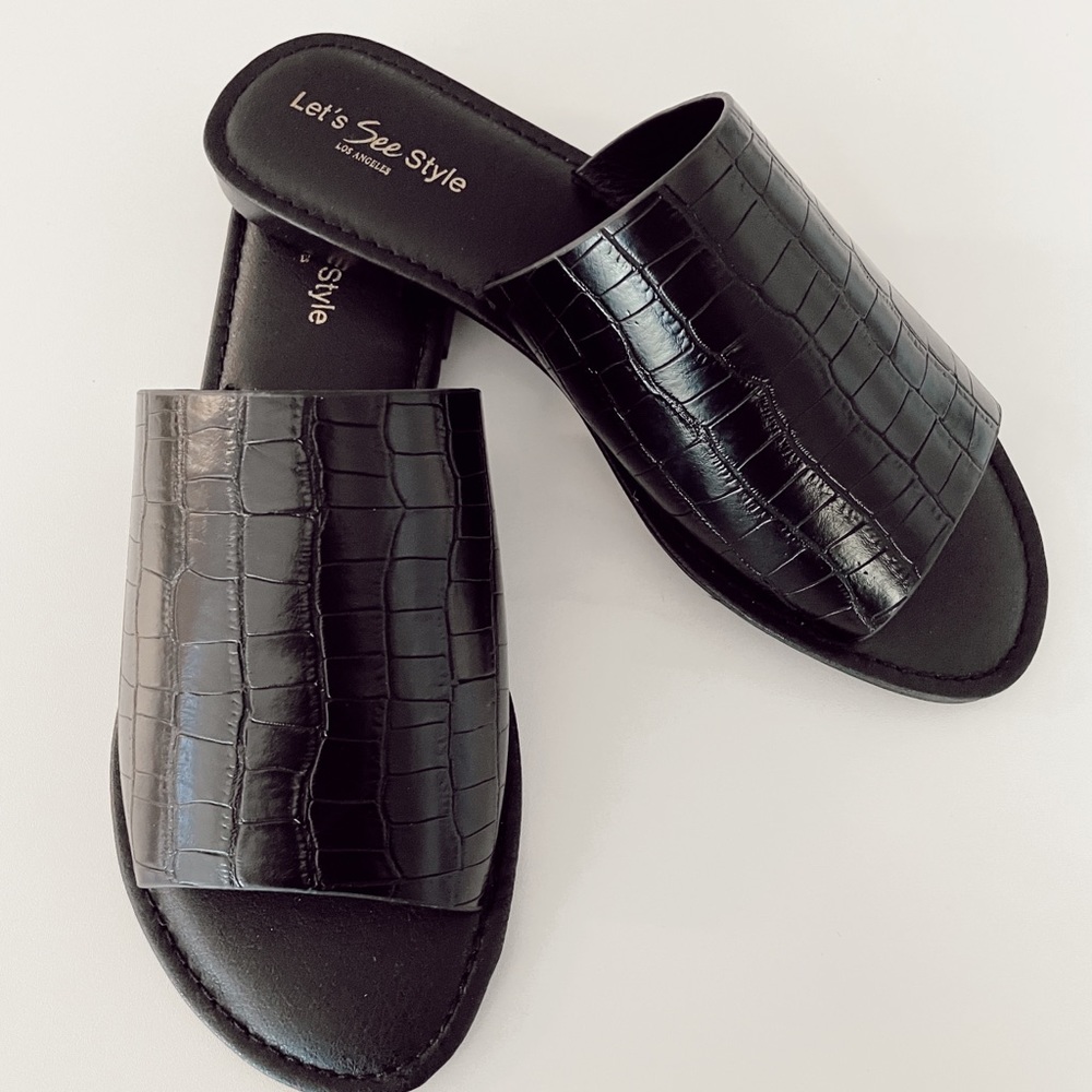 Croc Print Sandal (BRAND NEW)